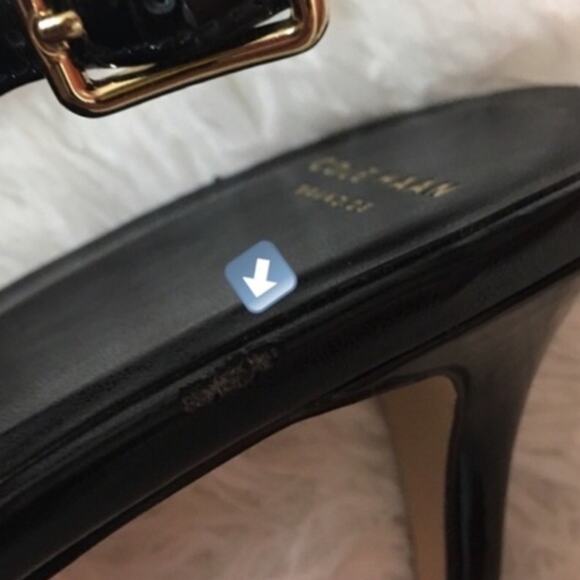 Cole Haan Grand OS Peep Toe Slingback Heel - Black - 8 - Picture 12 of 12